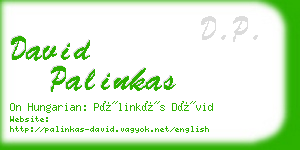 david palinkas business card